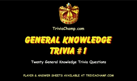 General Knowledge Trivia Video 1