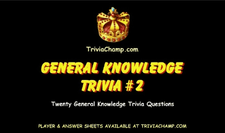 General Knowledge Trivia Video #3
